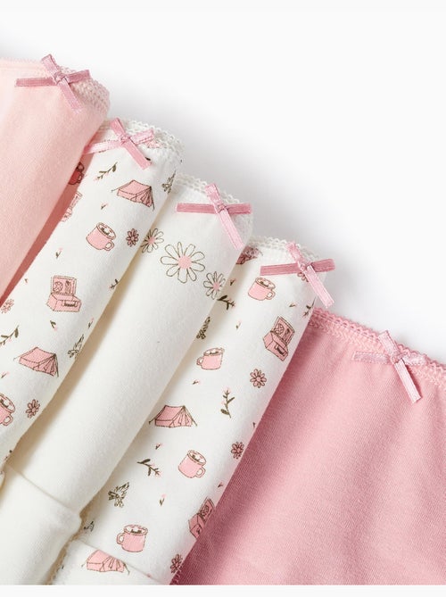 Confezione da 5 slip 'fiori & campeggio' - Kiabi
