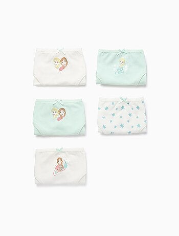 Confezione da 5 slip 'frozen elsa & anna'