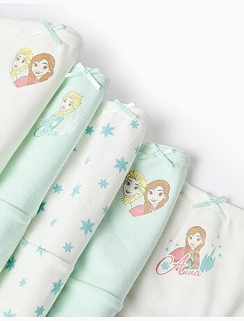 Confezione da 5 slip 'frozen elsa & anna'