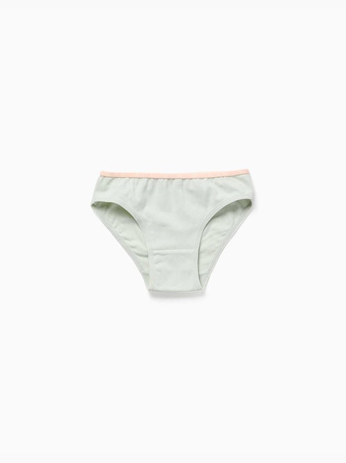 Confezione da 5 slip in cotone con fiori/pois - Kiabi Confezione da 5 slip in cotone con fiori/pois - Kiabi