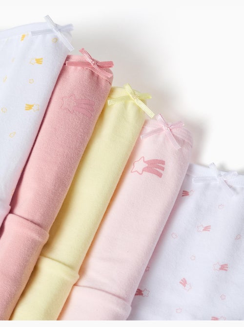 Confezione da 5 slip in cotone con motivo a stelle - Kiabi