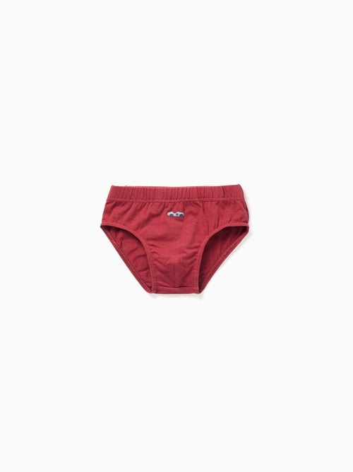 Confezione da 5 slip in cotone con stampe di auto da corsa - Kiabi