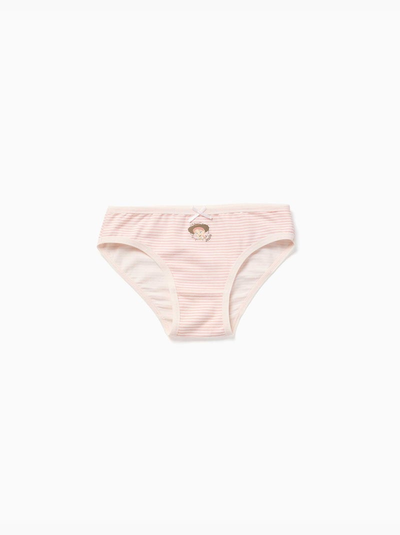 Confezione da 5 slip in cotone con stampe di Jessie e Bullseye Rosa/Bianco - Kiabi