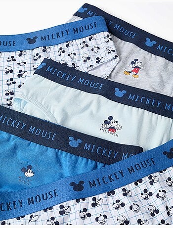 Confezione da 5 slip in cotone con stampe di mickey