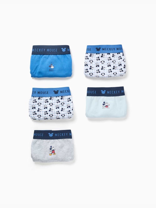 Confezione da 5 slip in cotone con stampe di mickey - Kiabi Confezione da 5 slip in cotone con stampe di mickey - Kiabi