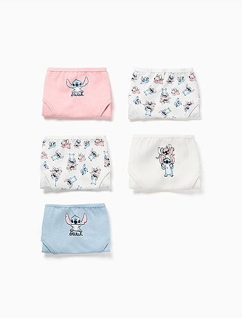 Confezione da 5 slip in cotone con stampe di Stitche