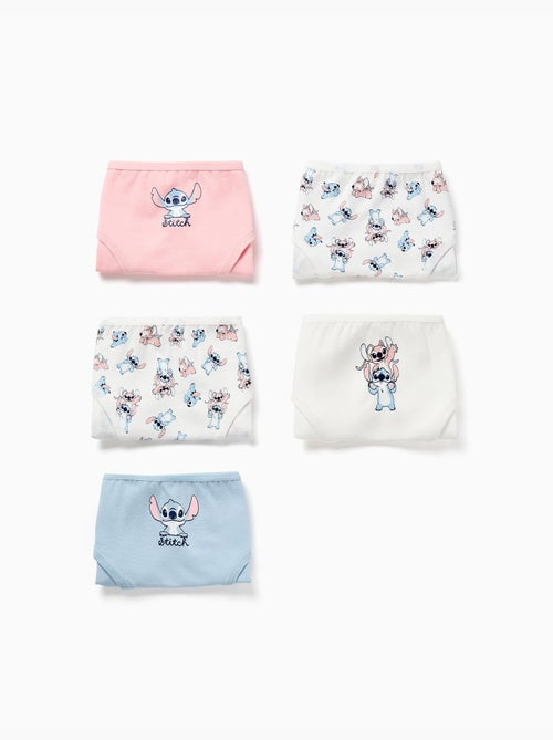 Confezione da 5 slip in cotone con stampe di Stitche - Kiabi