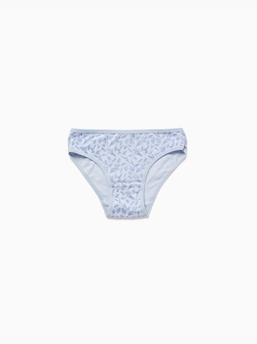 Confezione da 5 slip in cotone con stampe floreali - Kiabi