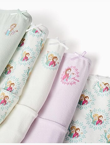 Confezione da 5 slip in cotone con stampe Frozen