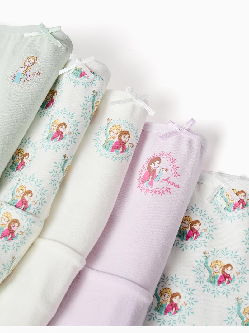 Confezione da 5 slip in cotone con stampe Frozen Verde chiaro - Kiabi