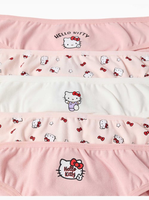 Confezione da 5 slip in cotone con stampe hello kitty - Kiabi Confezione da 5 slip in cotone con stampe hello kitty - Kiabi
