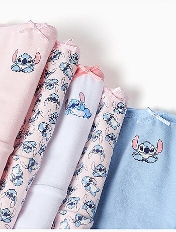 Confezione da 5 slip in cotone con stitch