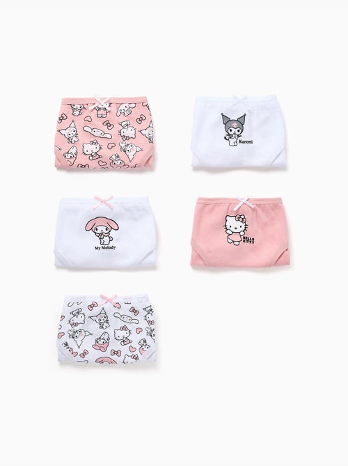Confezione da 5 slip in cotone hello kitty & friends - Kiabi