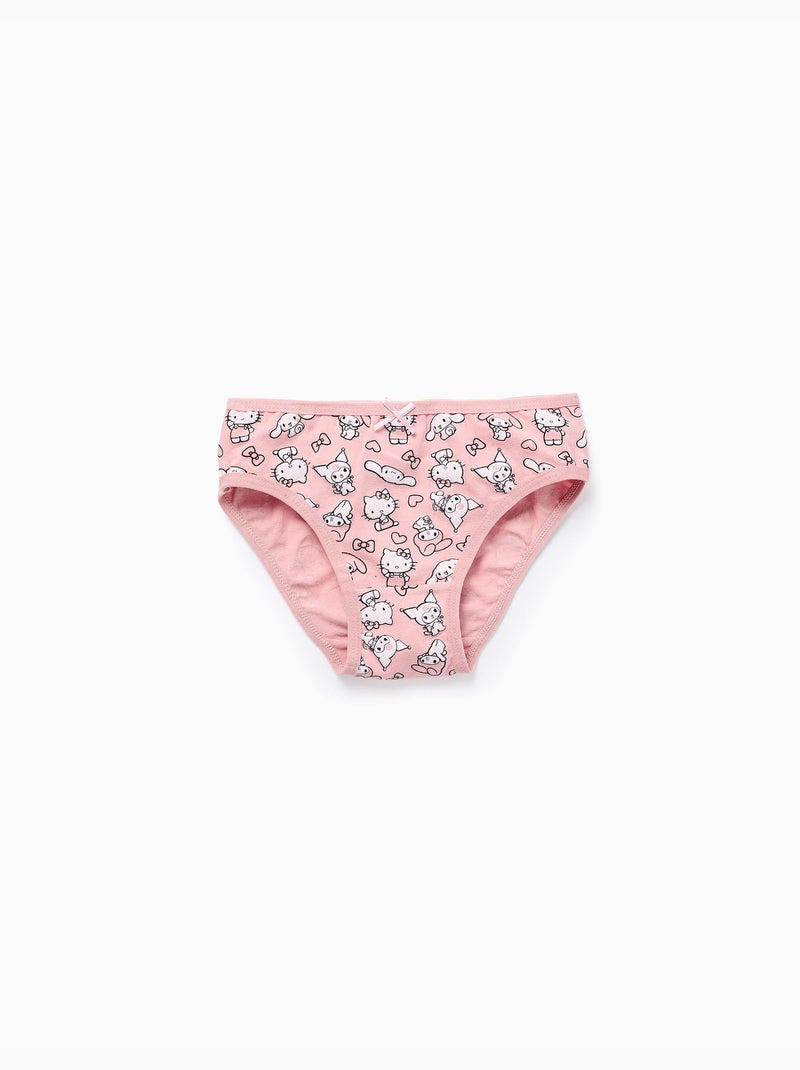 Confezione da 5 slip in cotone hello kitty & friends Bianco Rosa - Kiabi