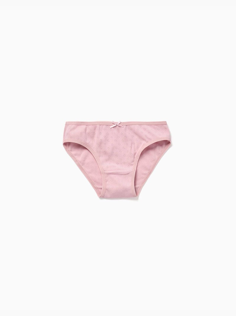 Confezione da 5 slip in cotone Rosa/Giallo - Kiabi