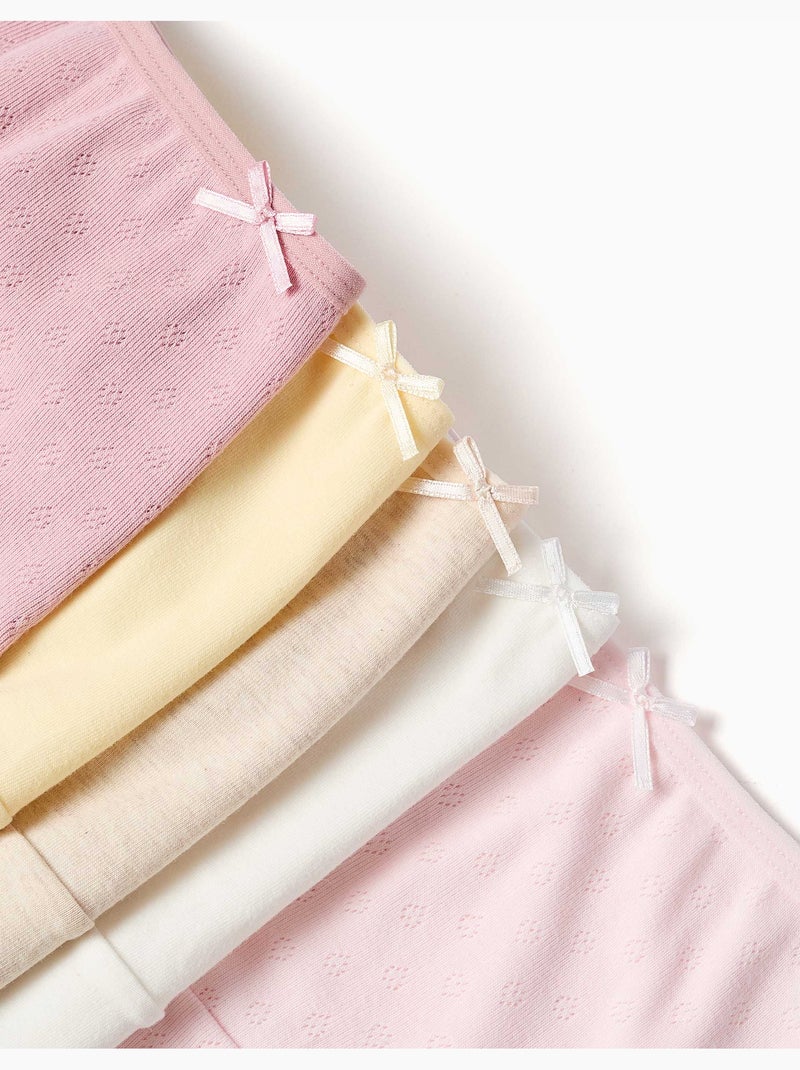 Confezione da 5 slip in cotone Rosa/Giallo - Kiabi