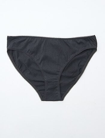 Confezione da 5 slip in cotone tinta unita