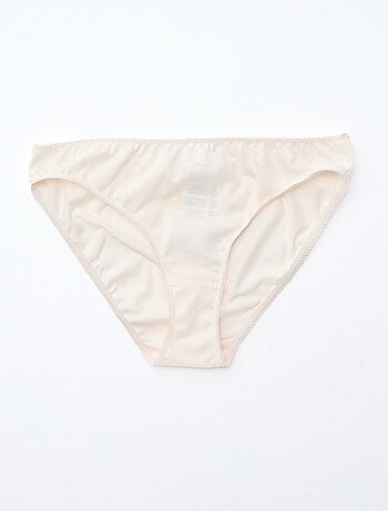 Confezione da 5 slip in cotone tinta unita