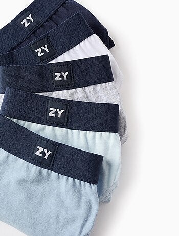 Confezione da 5 slip lisci