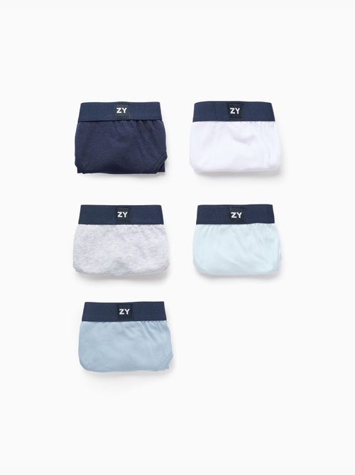 Confezione da 5 slip lisci - Kiabi