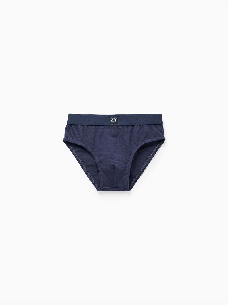 Confezione da 5 slip lisci Multicolore - Kiabi