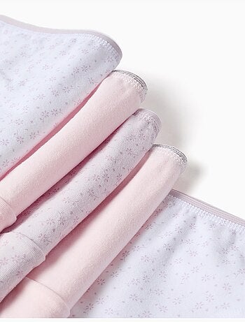 Confezione da 5 slip lisci/floreali