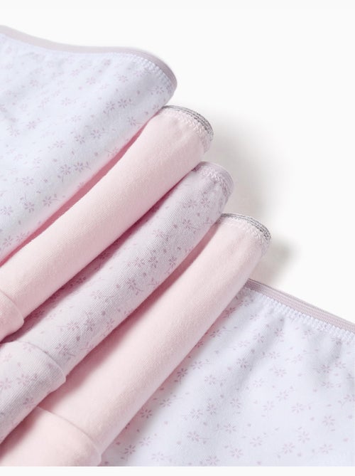 Confezione da 5 slip lisci/floreali - Kiabi