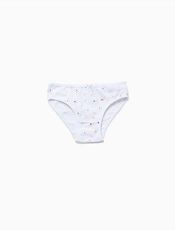 Confezione da 5 slip lisci/floreali