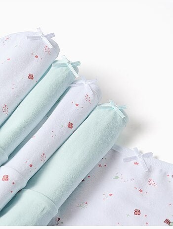 Confezione da 5 slip lisci/floreali