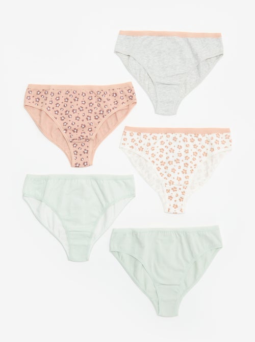 Confezione da 5 slip stampati - Kiabi Confezione da 5 slip stampati - Kiabi