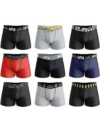 Confezione da 6 Boxer Uomo No Publik Simpsons Cotone Comfort e Fantasia