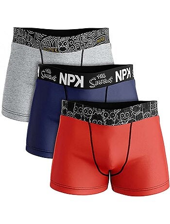 Confezione da 6 Boxer Uomo No Publik Simpsons Cotone Comfort e Fantasia