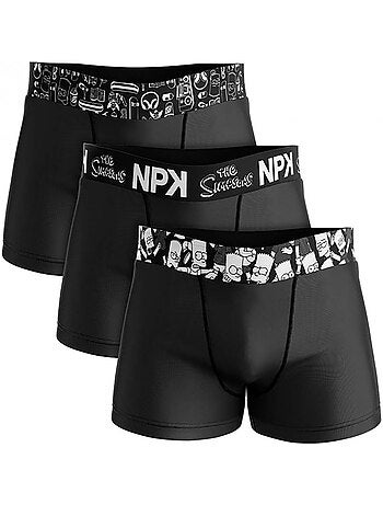 Confezione da 6 Boxer Uomo No Publik Simpsons Cotone Comfort e Fantasia