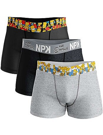 Confezione da 6 Boxer Uomo No Publik Simpsons Cotone Comfort e Fantasia