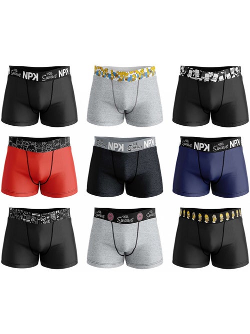 Confezione da 6 Boxer Uomo No Publik Simpsons Cotone Comfort e Fantasia - Kiabi Confezione da 6 Boxer Uomo No Publik Simpsons Cotone Comfort e Fantasia - Kiabi