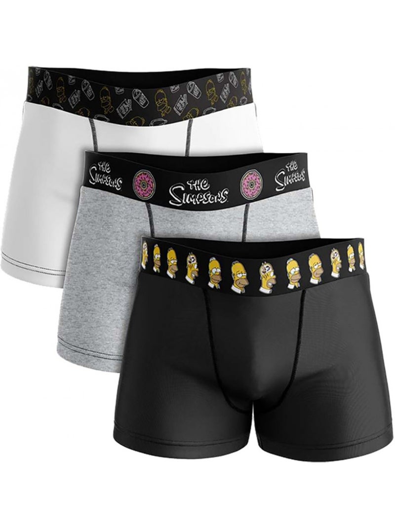 Confezione da 6 Boxer Uomo No Publik Simpsons Cotone Comfort e Fantasia Multicolore - Kiabi