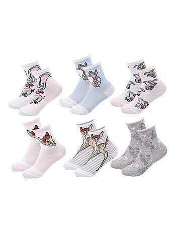 Confezione da 6 calzini bambina DISNEY CLASSIC