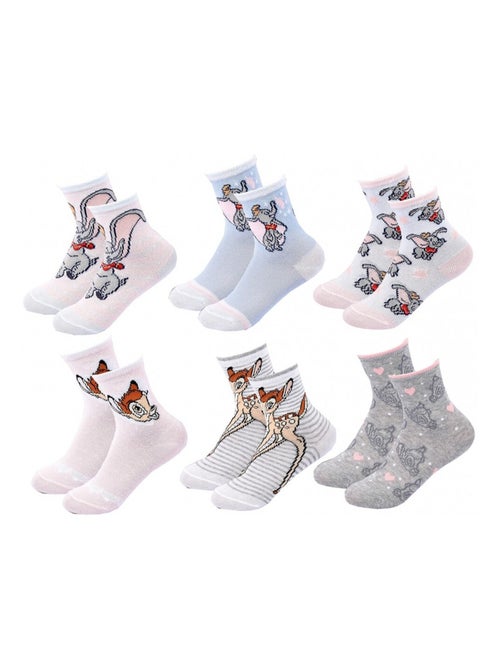 Confezione da 6 calzini bambina DISNEY CLASSIC - Kiabi Confezione da 6 calzini bambina DISNEY CLASSIC - Kiabi