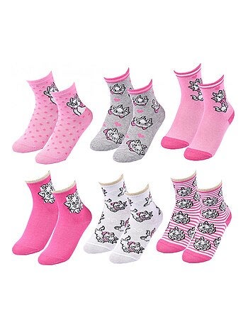 Confezione da 6 calzini bambina DISNEY CLASSIC