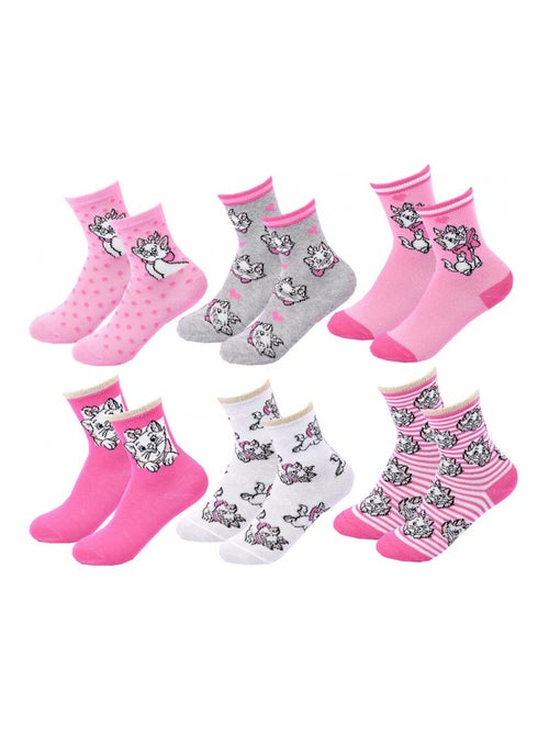 Confezione da 6 calzini bambina DISNEY CLASSIC - Kiabi Confezione da 6 calzini bambina DISNEY CLASSIC - Kiabi