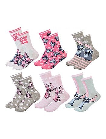 Confezione da 6 calzini bambina DISNEY LILO E STITCH