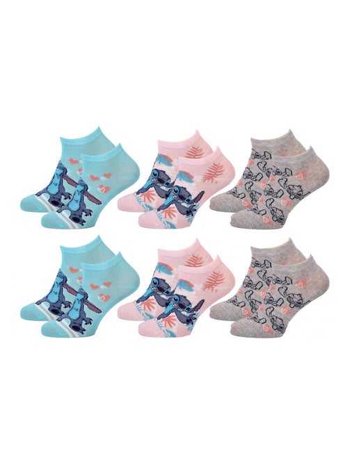 Confezione da 6 calzini bambina DISNEY LILO E STITCH - Kiabi Confezione da 6 calzini bambina DISNEY LILO E STITCH - Kiabi