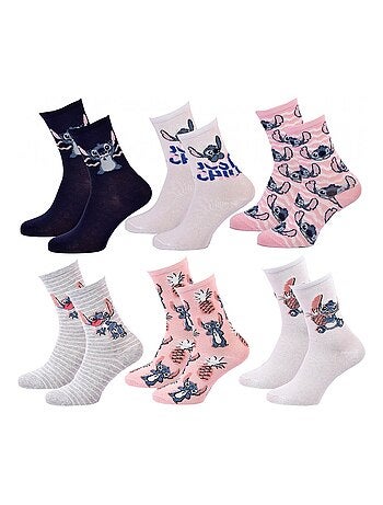 Confezione da 6 calzini bambina DISNEY LILO E STITCH