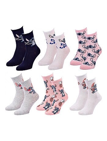 Confezione da 6 calzini bambina DISNEY LILO E STITCH