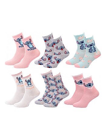 Confezione da 6 calzini bambina DISNEY LILO E STITCH