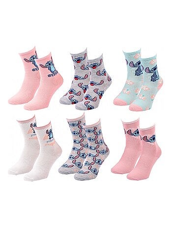 Confezione da 6 calzini bambina DISNEY LILO E STITCH