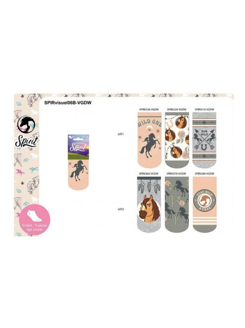 Confezione da 6 calzini bambina SPIRIT - Kiabi Confezione da 6 calzini bambina SPIRIT - Kiabi
