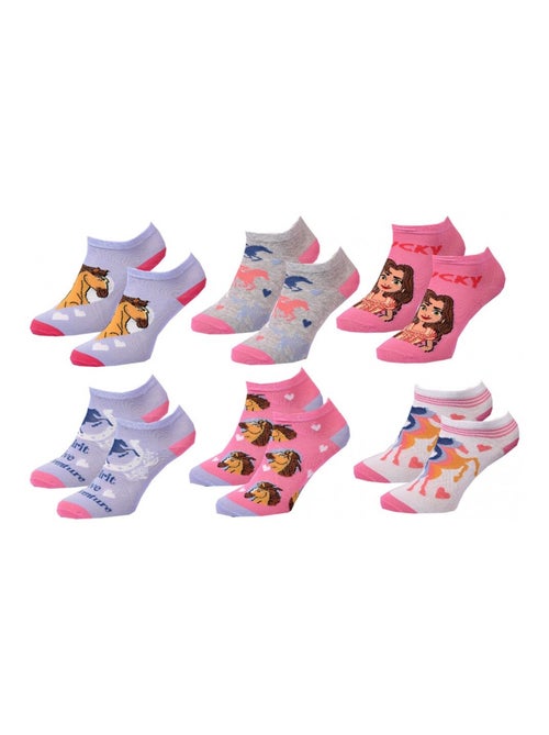 Confezione da 6 calzini bambina SPIRIT - Kiabi Confezione da 6 calzini bambina SPIRIT - Kiabi