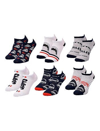 Confezione da 6 calzini bambino JAWS