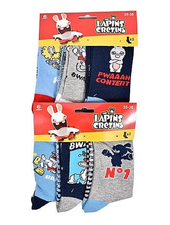Confezione da 6 calzini bambino LAPINS CRETINS